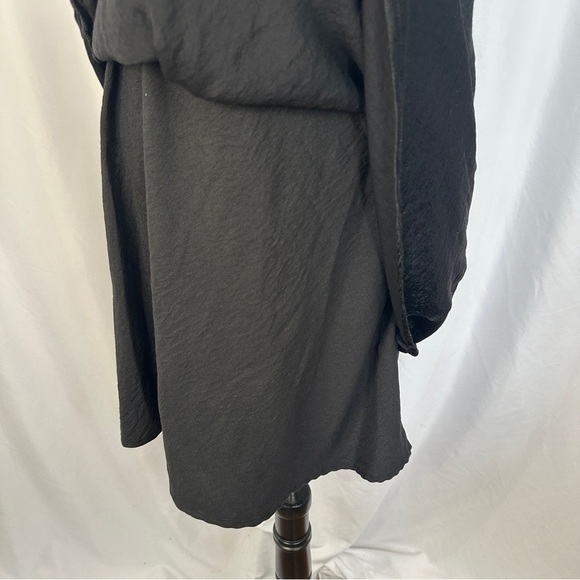 Wild‎ Fable Dress Womens XL Satin Ruched Cup Mini Dress Black Dark Romantic - Picture 15 of 16